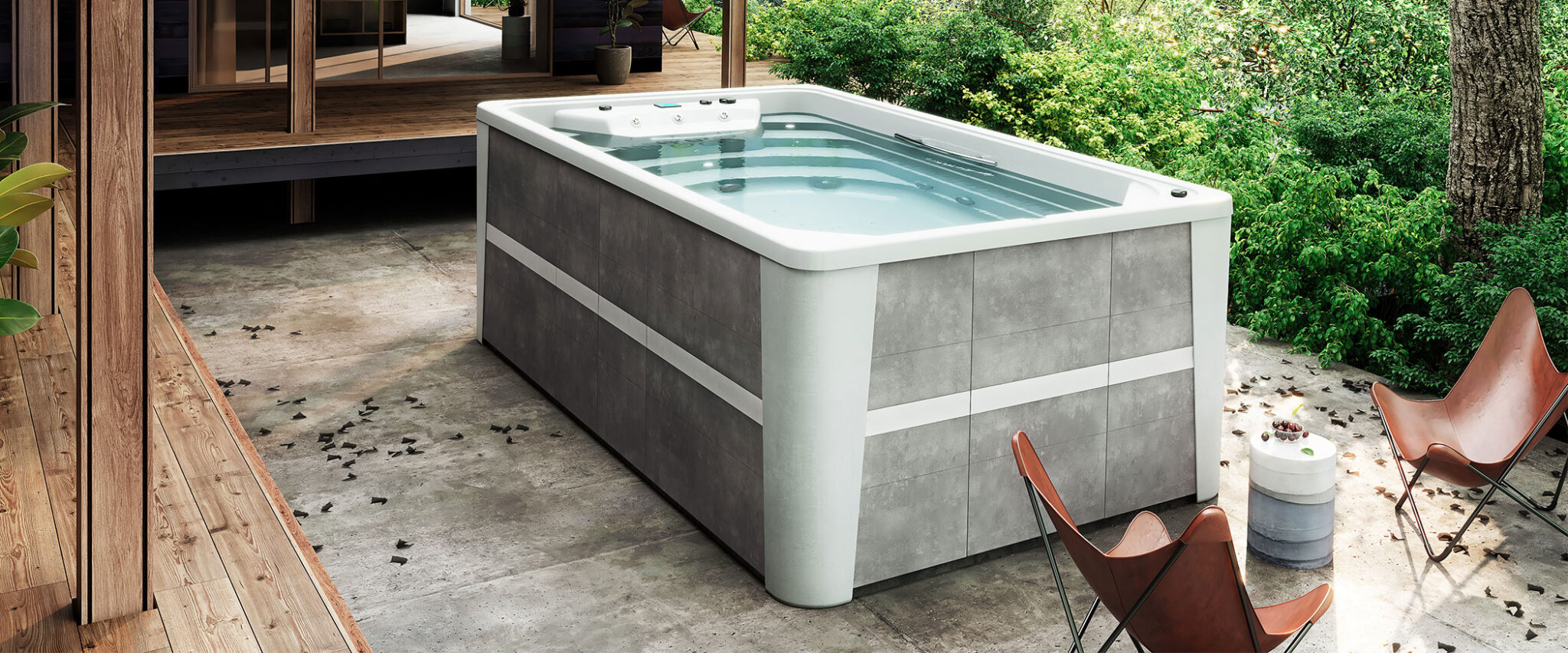 Spa nage - compact-pool - Aquavia