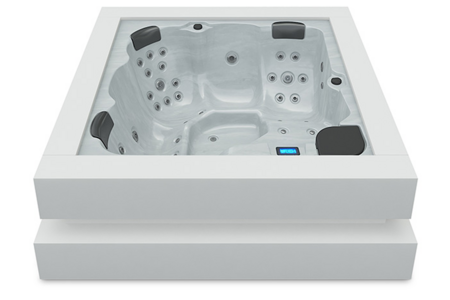 SPA CUBE ERGO - Finitions - white Solid Surface